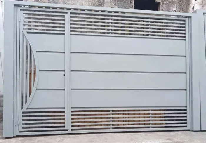 Portão Basculante 3.50x2.50 Ferro Galvanizado