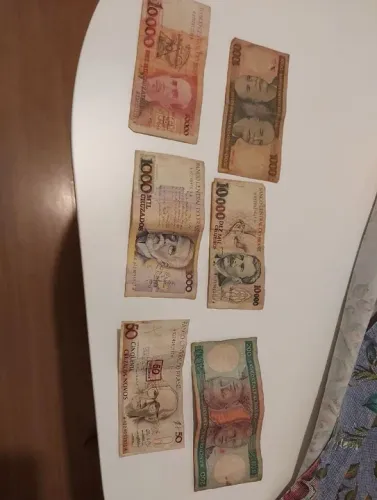 Lote 6 cédulas nacionais