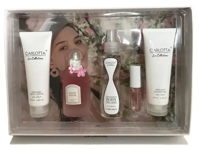 Kit Cherry Avenue com 5 Peças Perfume Hidratante Gel Para Banho Body Splah z1251 y