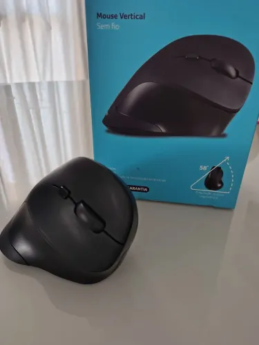 mouse vertical sem fio multilaser