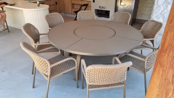 MESA DE ALUMÍNIO LUXO