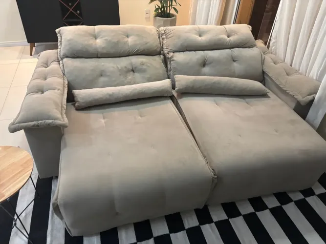 Sofá 2 Lugares Reclinável Conforto Premium