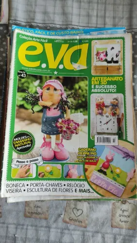 Revista de artesanato de e.v.a 44 unidades 