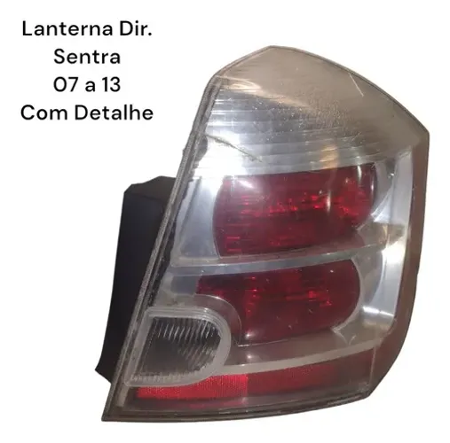 Lanterna Traseira Direita Sentra 2007 A 2013 Com Det
