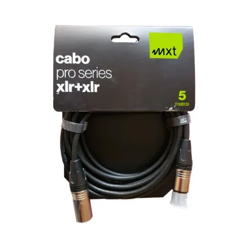 Cabo MXT P/ Microfone PRO-SERIES XLR/XLR 5 Metros - CB0455