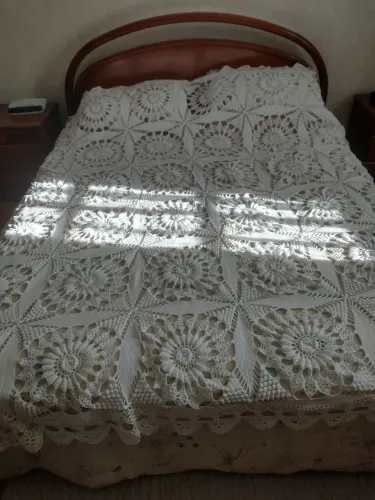 Cobertor de Crochê Artesanal