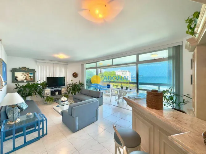 Apartamento frente mar com vista Jardim Asturias Guarujá