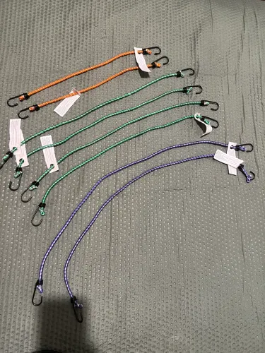 Conjunto 8 cordas elásticas com gancho 