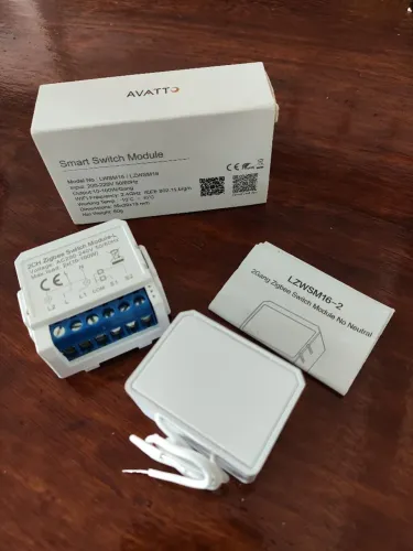 Interruptor Inteligente Avatto Zigbee 2 botões / sem neutro LWSM16 220v