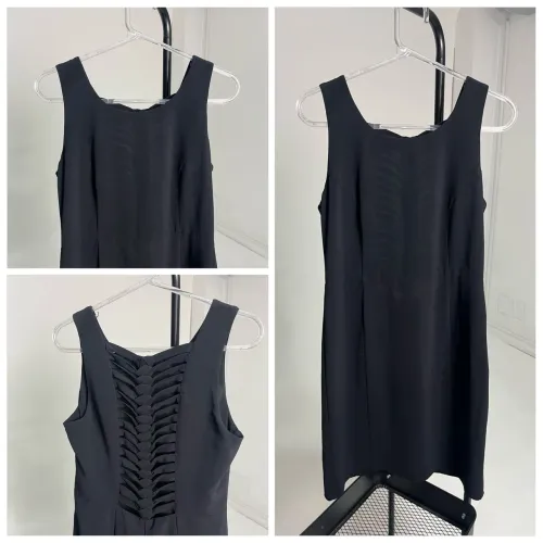 Vestido tubinho Preto Crepe
