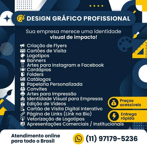 Design Gráfico Profissional - Criação de Logos, Artes e Vídeos