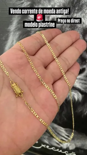 Vendo corrente de moeda antiga, modelo piastrine!