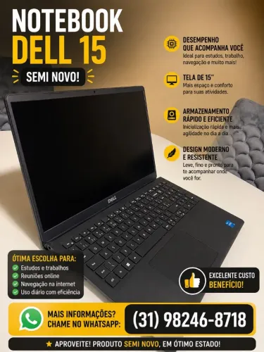Notebook Dell 15 com
