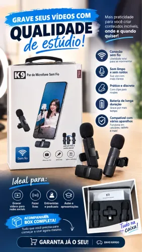 Microfone de Lapela Estúdio