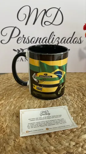 Caneca Ayrton Senna Personalizada - Presente Perfeito para Fãs