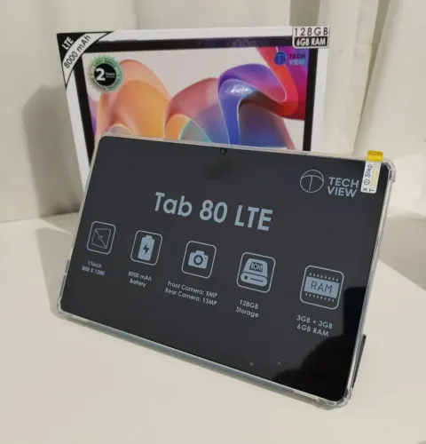Tablet techview 128GB<br>Pega chip<br>Vai com capinha <br>Aparelho básico <br>? R$1.000