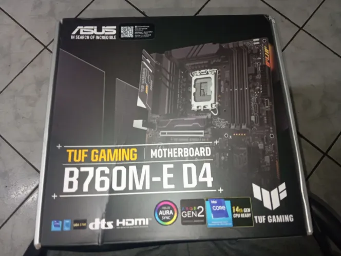 Placa-Mãe ASUS TUF Gaming B760M-E D4 (LGA 1700) - Na Caixa