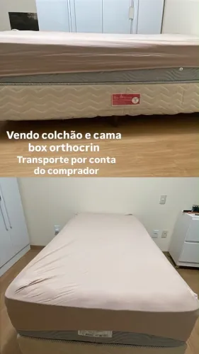 Cama box solteiro com colchão