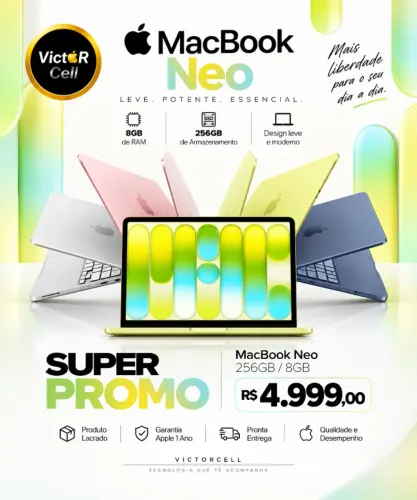 MacBook Neo | Lacrado | Novo | Garantia Apple
