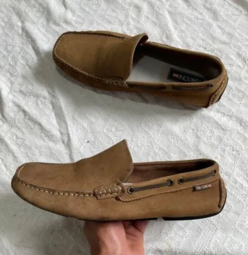 Mocassim Ferracini de couro marrom