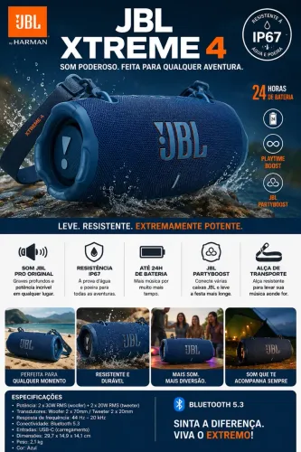 Jbl Xtreme 4 (original, nova, lacrada)