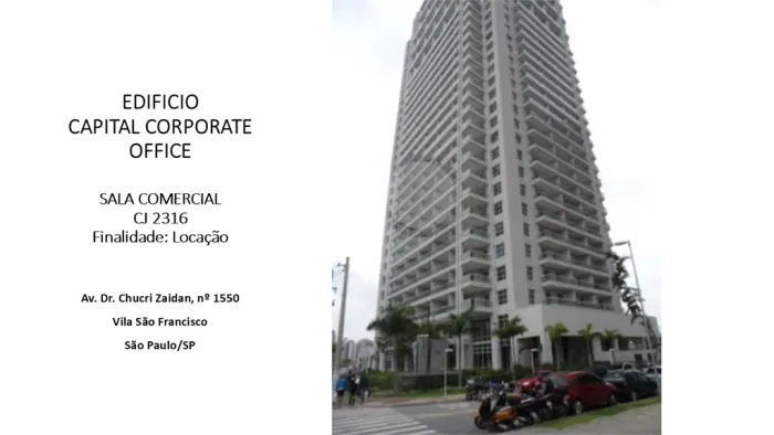 Salas para locação em Vila são francisco (zona sul) - SP