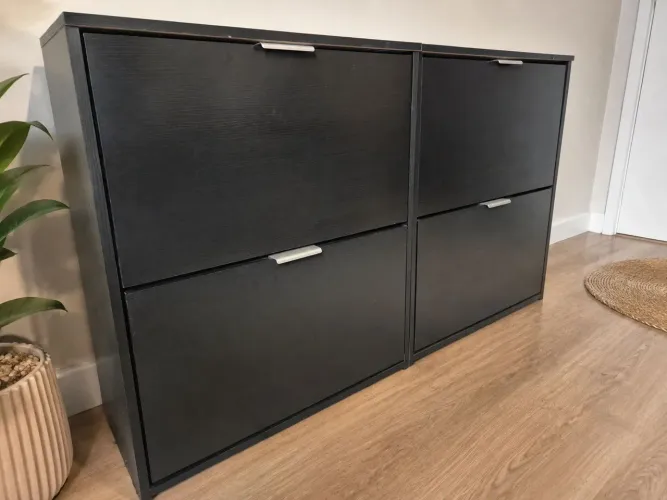 Sapateiras de piso slim - 2 unidades - Tam.: 0,67 x 0,25 x h-0,76 cada