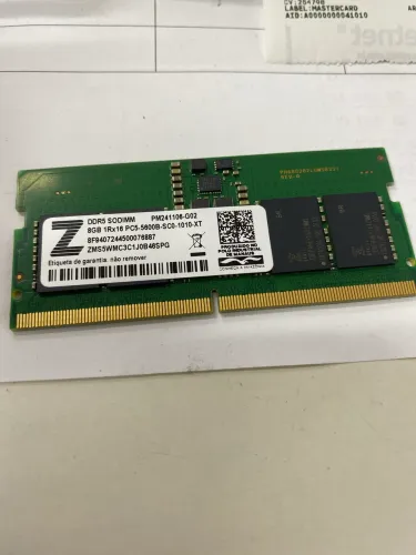 MEMÓRIA RAM NOTEBOOK 8gb NOTEBOOK