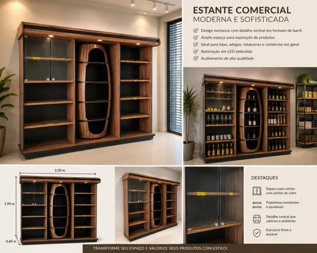 ADEGA EXPOSITORA PREMIUM | DESIGN EXCLUSIVO ?