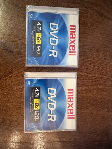 DVD-R 4.7Gb Maxell novos, lacrados 2 unidades