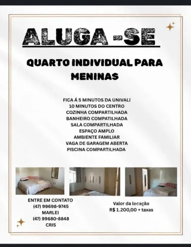 Aluga-se Quarto individual para meninas