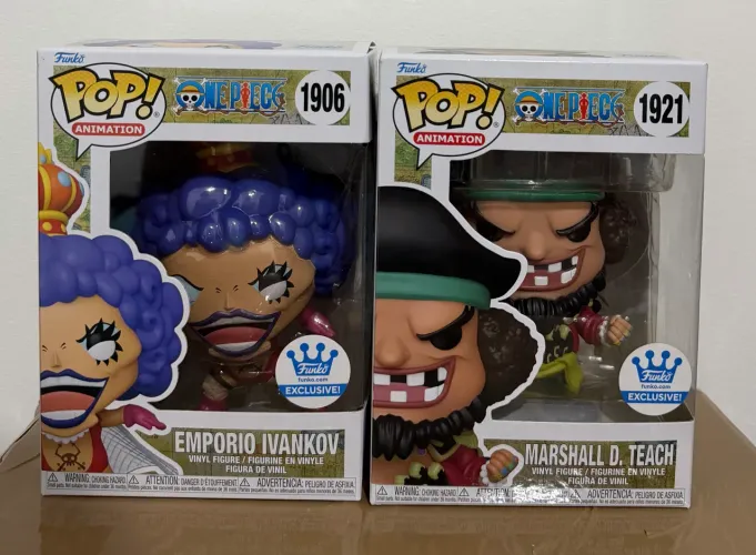 Funkos One piece Barba Negra e Ivankov Exclusivos