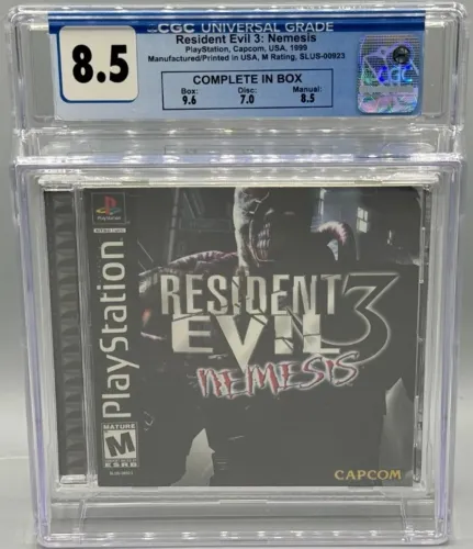 Resident Evil 3 Nemesis PlayStation 1 Original Graduado CGC
