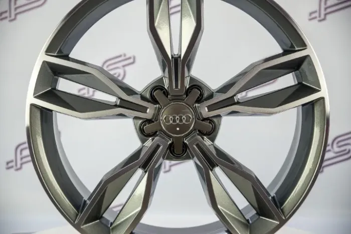 Jogo De Rodas Audi Rs3 Grafite Diamantado 5x112 - 20x8,5