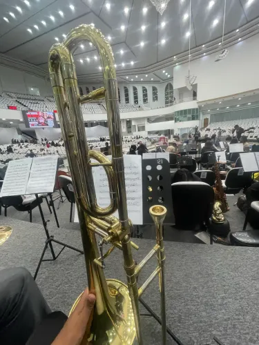 Trombone de vara conductor com rotor