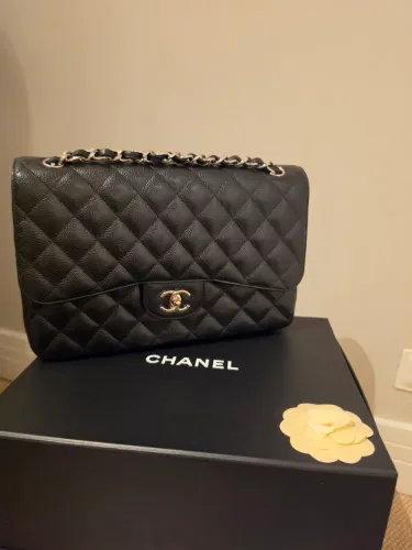 Bolsa Chanel Double Flap Caviar - original e impecavel