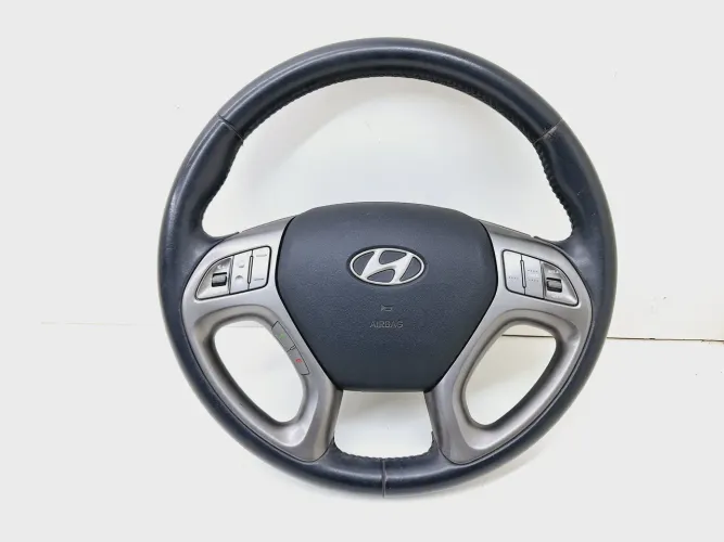 Volante Aro Direção C/bolsa Hyundai Ix35 2.0 2016 / 2017 Preto E Cinza