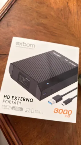 Vendo HD externo Exbom novo