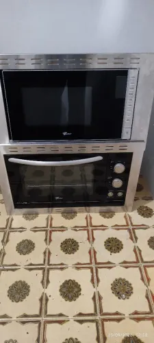 Forno elétrico e microondas de embutir 
