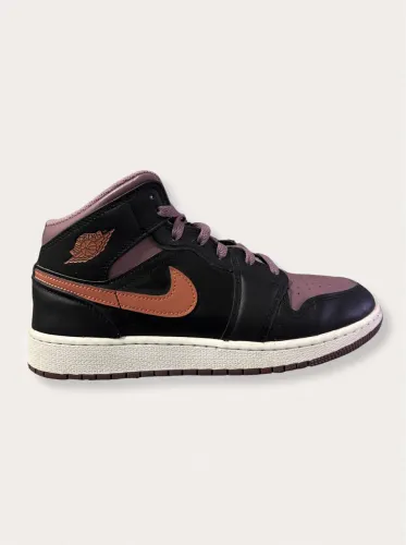 Nike Air Jordan 1 Mid SE GS Black Sky J Mauve Original - Tam 38 BR