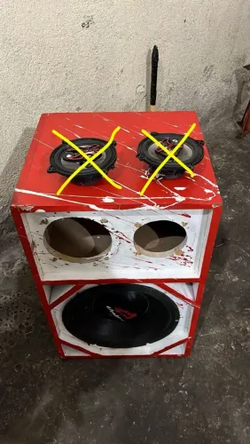 Caixa Trio com Sub de 12"