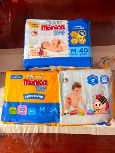 Fraldas M turma da Monica