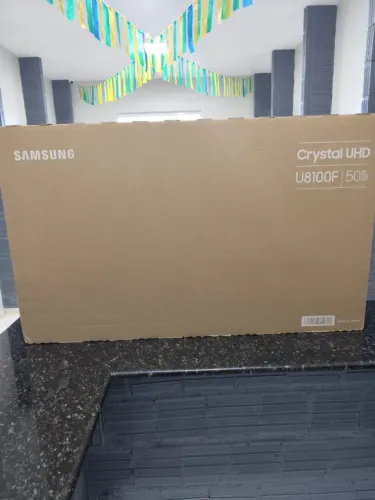TV SMART SAMSUNG 50 POLEGADAS CRISTAL UHD LED IA COMPATIVEL COM ALEXA.