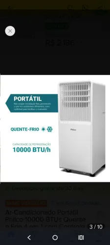 Vendo ar condicionado portátil