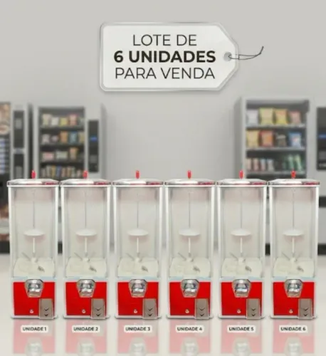 Maquina de bolinhas 3 polegadas - 6 unidades usadas