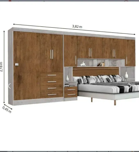 Guarda roupas casal modulado