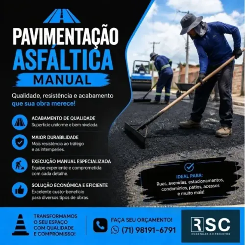 SERVIÇO DE PAVIMENTAÇÃO ASFÁLTICA