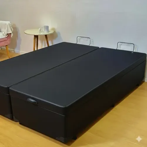Cama Box Baú Queen Bi-Partida