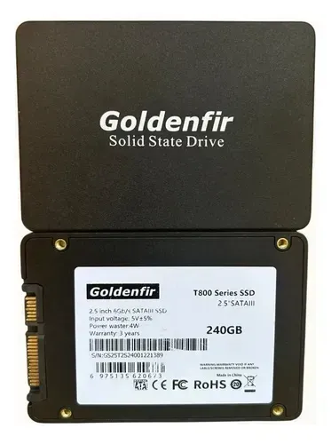 SSD Sata 240GB - Goldenfir (Novo e com garantia)