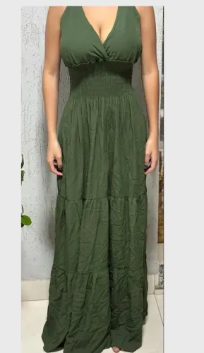 Vestido verde militar